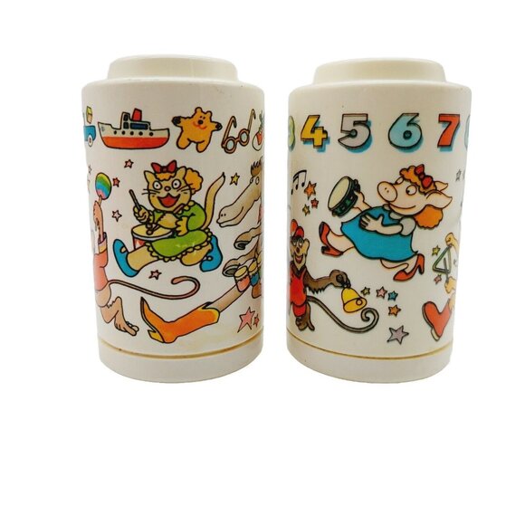 Vintage Johnson & Johnson Rhythm Roller Rattles Toddler Play Toys Lot Of 2 - Picture 1 of 8